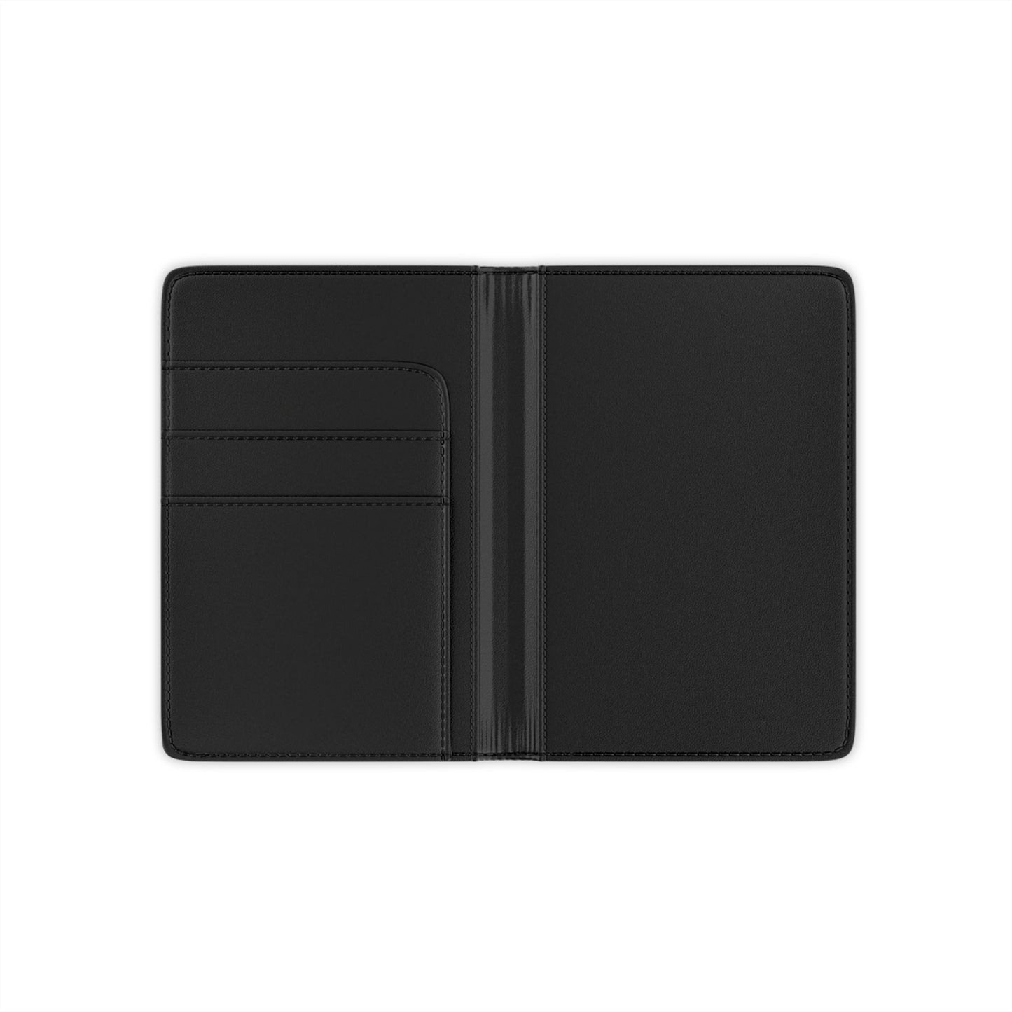 Sleek Black Passport Cover