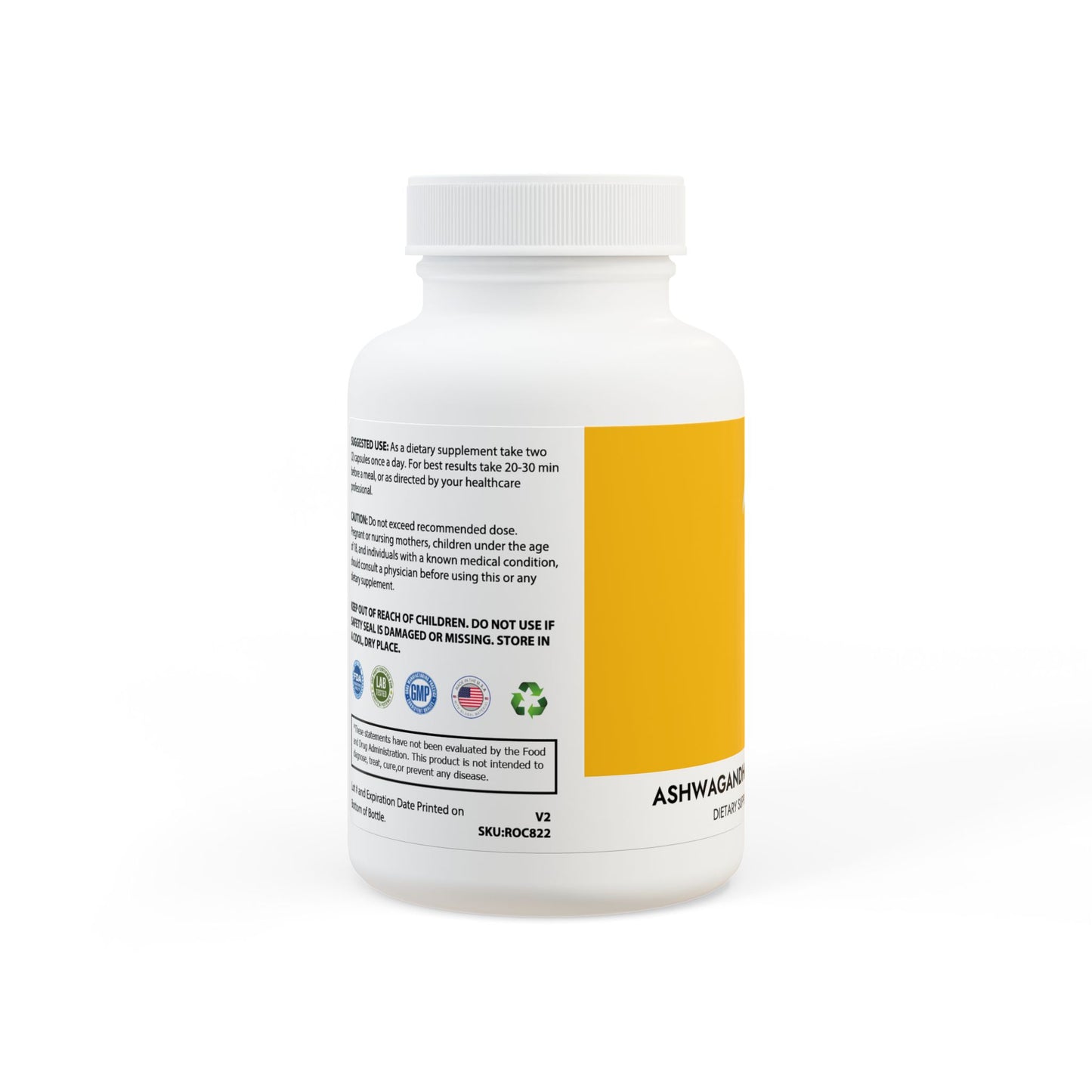 Ashwagandha and Black Pepper Supplement (60 capsules)