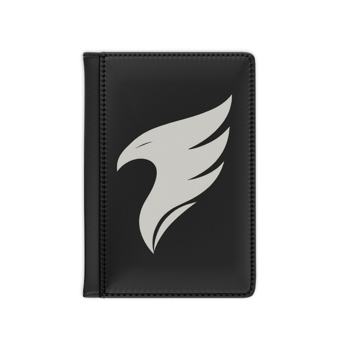 Sleek Black Passport Cover