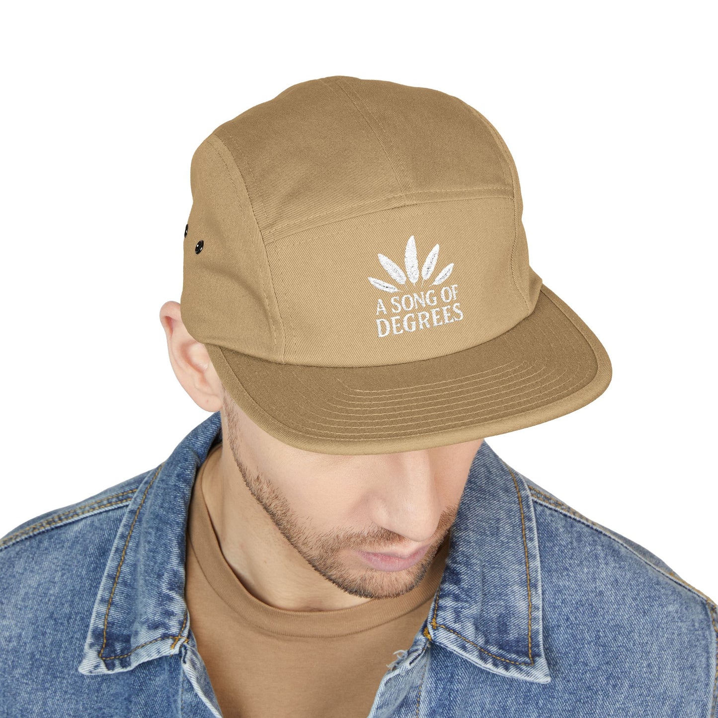 Embroidered 5 Panel Cap – Trendy & Casual Hat for Outdoor Enthusiasts, Streetwear, gifts for him, unisex, vacation attire, summer essentials