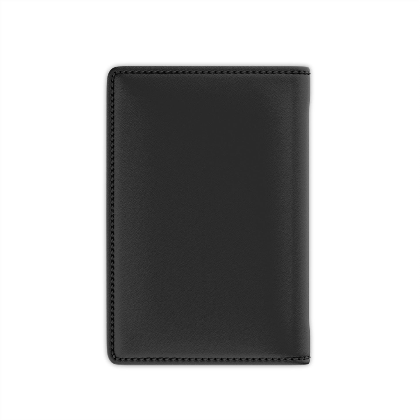 Sleek Black Passport Cover